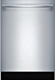 The Bosch SHXM78W55N 24' 800 series integrated dishwasher with...